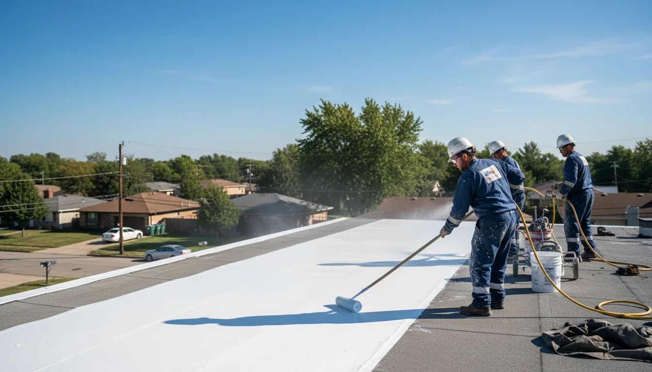 Commercial roof coating in Renick, WV near me